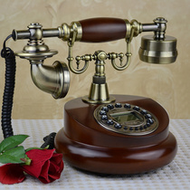 Landline phone high-end vintage turntable dialing American retro antique machine ornaments light luxury home wired creativity
