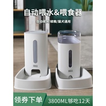 Cat automatic feeder pet water dispenser dog food cat food bowl Bowl supplies Cat Feeding water artifact