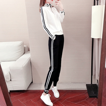 Sandro Moscoloni fashion leisure sports suit womens Tide brand loose foreign atmosphere age two sets