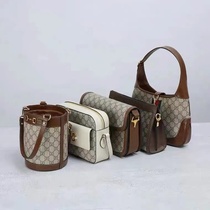 Gucci new 1955 retro double G printed horse Title buckle saddle love diamond grid cylinder hardware film suitable