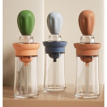 Xi charm gold platinum joy life hall pinch glass oil pot seasoning box brush oil bottle controlled oil pot oil brush kitchen