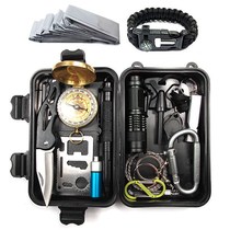 Outdoor camping equipment supplies A full set of travel outdoor equipment Survival treasure box Survival tool set multi-functional wild
