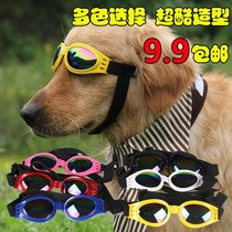 Dog sunglasses dog glasses sunsun glasses protective glasses size universal adjustable golden hair Satsuma pet supplies