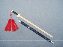 Wooden sword ancient style Chinese wooden martial arts sword dance props costume female Hanfu Knight childrens toys Tai Chi Sabre