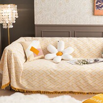 Milk Suede Sofa Cushion Single Net Red Sofa Hood Cloth Full Cover General Brief high-end armrest towels Four seasons anti-slip sloth