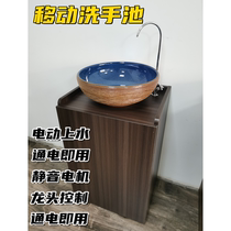 Multipurpose mobile Handwashing pool Office washing and beauty salon overall cabinet Handwashing desk floor storage Terri basin