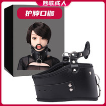 Fun equipment sm mouth ball deep throat mouth flail oral sex compulsory tuning collar collar female slave torture tool bdsm dog slave k9