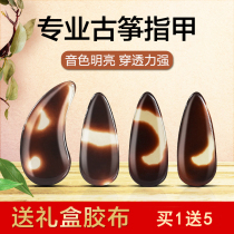 Guzheng Nail Professional Dunhuang Tortoiseshell Performance Level Shake Finger Arteguer Serpitous Arc Children Adult Thin Double-sided Arc Beginner