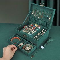 Jewelry box storage fine Box anti-oxidation multi-layer lock Jewelry earrings bracelet necklace Chinese style retro light luxury