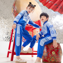 Primary school uniforms National stage costumes kindergarten uniforms spring and autumn costumes childrens class uniforms Tang costumes costumes