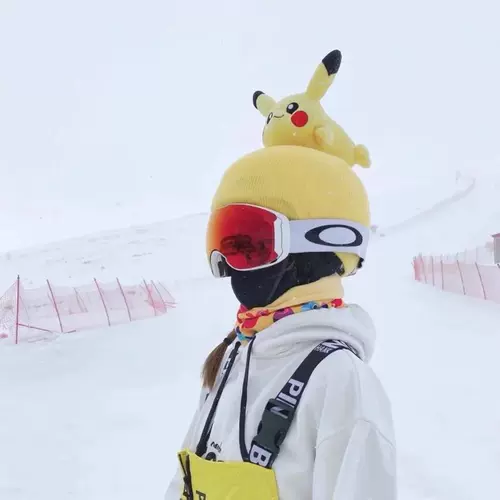 Лыжный шлем, мультяшное украшение с аккумулятором, сноубординг