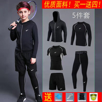 Official Flagship Store ParNike Silk Children Training Boys Girls Speed Dry Jersey Basketball Running Sports Suit