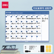 Daili adult monthly schedule postgraduate entrance examination artifact weekly schedule schedule daily clock-in learning self-discipline curriculum rewritable month wall sticker self-discipline schedule work efficiency table habit formation