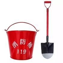  Fire shovel inspection fire bucket Miniature fire station shovel fire sand bucket
