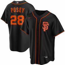 Major League Baseball Giants Giants Jersey Posey Posey Embroidered Cardigan Baseball Jersey