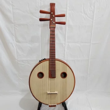 中国　中阮 乐海徐阳监制演奏级阮族中阮乐器原木抛光特级微凹黄檀木517Z-AA