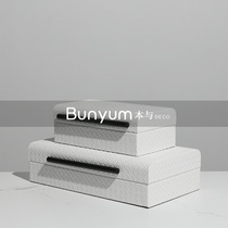Simple modern creative sales office model room storage box soft accessories box home desktop jewelry box ornaments