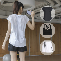 Sports suit womens summer thin casual gym professional morning running yoga suit large size quick-drying clothes 2021 new
