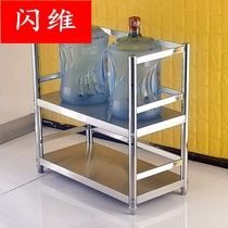 Stainless steel kitchen double shelf oven microwave oven shelf Two-layer rice cooker desktop storage two-layer countertop