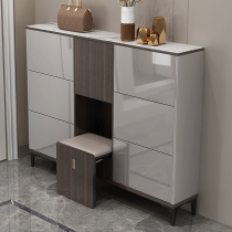 Italian light luxury ultra-thin shoe cabinet home door bench one modern simple 2021 new explosive models outside the door into the home