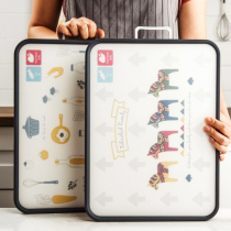 German cutting board Mildew-proof household multi-functional thickened double-sided cutting board Plastic cutting fruit chopping board Kitchen sticky board Steaming board