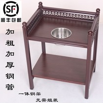Lingwei horn next to the chess and card room coffee table table tea table machine tea mahjong matching Teahouse thickened Wood