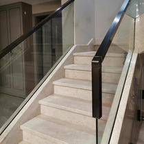 Stainless steel card slot anti-fingerprint glass stair handrail accessories free welding rose gold villa balcony guardrail attic