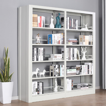 Steel bookshelf single-sided double-sided floor shelf multi-storey bookcase student home storage Bookcase Library can be customized