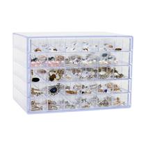 Nail box storage box Earrings Nail jewelry storage box Dustproof transparent jewelry box Classification finishing box