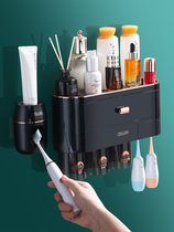 Japan Import M U J E Toothbrushing Cup Toothbrush Shelf Toiletries Cup Wall-mounted Family Toilet Electric Tooth
