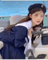 Yang Chaos sailor suit of the same style female summer jk uniform skirt suit Japanese school for naval academy style basic model