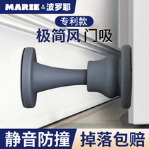 Door suction free of punch NEW DOOR STOPPER SILICONE DOOR STOPPER DOOR HANDLE BUMPER CUSHION DOOR BUMPER REAR INVISIBLE AFTER SUCKING TOILET
