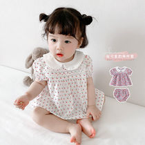 2021 summer new girl girl baby dress shorts two-piece suit swimsuit toddler childrens clothing princess skirt