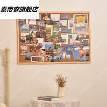Cork board photo wall background board desktop decoration photo frame combination non-hole creative living room Nordic ins style