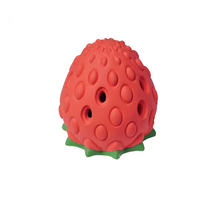 Ren 3 pieces of value-added foreign trade Europe and the United States single leak eating strawberry dog pet natural rubber bite-resistant molars toys