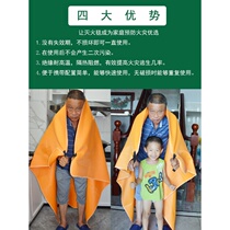 Family kitchen coated fire blanket set flame retardant new fire extinguishing blanket household fire certification 1 5 meters national standard box