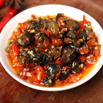 Savory chopped pretzels Snail Meat ready-to-eat Rice Vegetable Fields Snail Pickle Sauce homemade pickled cabbage Peppers 5 Black Coarse Grain Pie