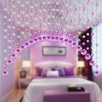 Bead curtain Crystal partition curtain finished product changed to Feng Shui door curtain screen living room bedroom porch curtain toilet hanging curtain