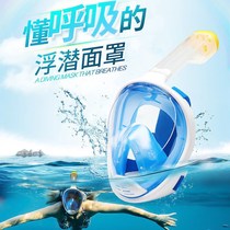 Adult childrens diving mirror full dry breathing tube large frame full mask silicone anti-choking water snorkeling three treasures full mirror