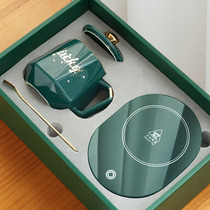  Nordic ceramic creative cup Simple with lid spoon High facial value household mug Office couple water cup set