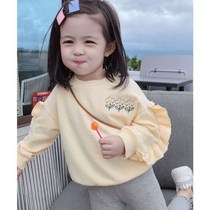 Girls Long Sleeve Sweater 2021 Autumn New Childrens Style base shirt Baby Top Little Girl Childrens Clothing