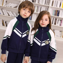 Kindergarten garden clothes childrens class clothes autumn new suits primary and secondary school students school uniforms mens and womens sportswear British style