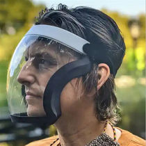 Riding mask rain cap electric car weatherproof sun visor full face transparent mask anti-ultraviolet and anti-fog