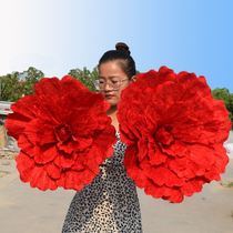 Dance props holding flowers for young children dance performance hand flower peony flower performance flower square dance dance performance
