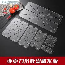 1 6 - Plate acrylic asphalt plate rectangular plate box transparent water insulation plate number isolated asphalt