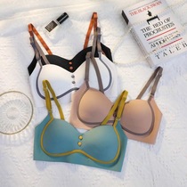 Japanese thin comfortable hole Cup no trace bra underwear comfortable three buckle full Cup breathable collars