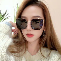 2021 net red explosion style sunglasses big face round face thin sunglasses female anti-UV Korean version of fashion net red polarized light