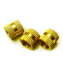 M4 Outer diameter 5 2 6 3 7 3mm through hole copper flower nut injection embedded parts Knurled nut Copper inlaid parts