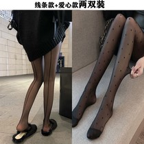 Line stockings female anti-hook Silk durable black silk tall celebrity autumn and winter beautiful legs super thin pure desire