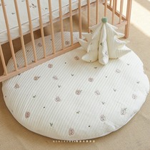 MOMI Korea INS New Round Embroidered Baby Baby Cruise Pad Removable Mat Childrens Tent Carpet